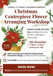  Christmas Centrepiece Flower Arranging Workshop